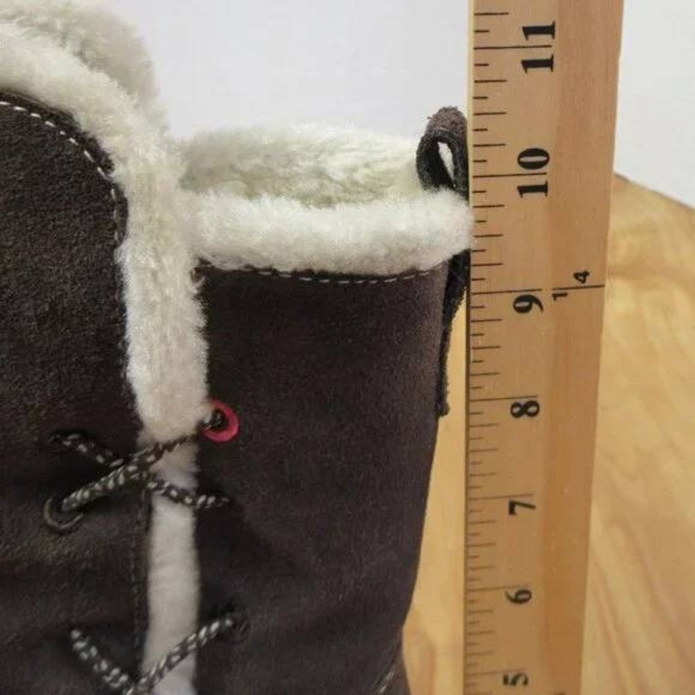 COLUMBIA Delancey Omni Shield Brown Suede Boots Womens 8.5 Omni-Grip Rubber Sole - Picture 11 of 14